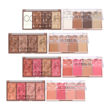 O.TWO.O Four-color Blush Palette