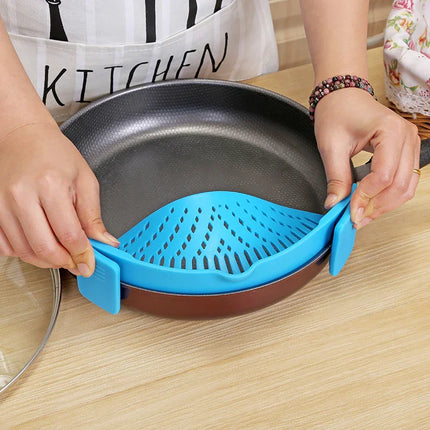 Clip-On Silicone Strainer Funnel