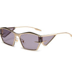 Gold Frame Purple Lens