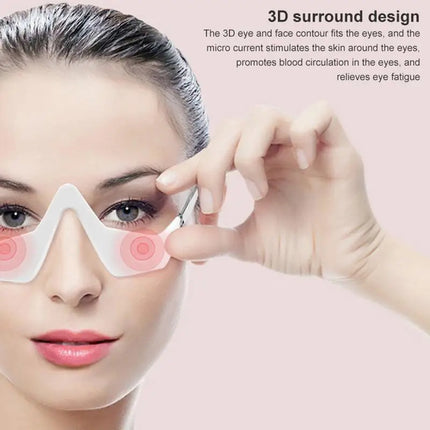 3D Eye Beauty Instrument Micro-Current Pulse Reduce Wrinkles And Dark Circle Remove Eye Bags Tool