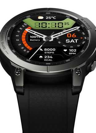 ساعة Zeblaze Stratos 3 Pro الذكية – ساعة رياضية بشاشة AMOLED ونظام GPS وحماية IP68