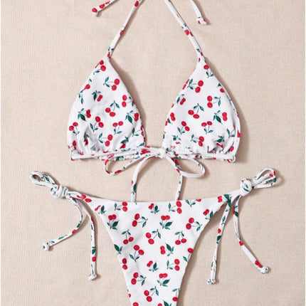 Holiday Split Halter Bikini