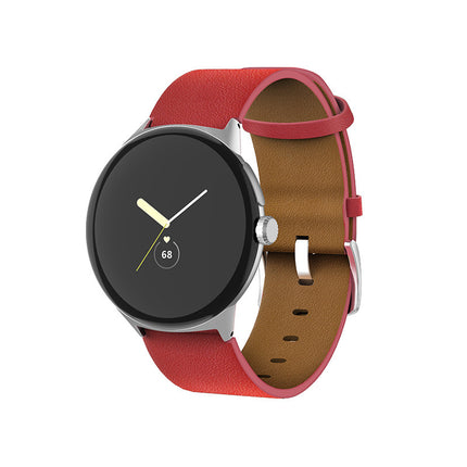 Applicable to Google Watch Straight Interface Leather Strap