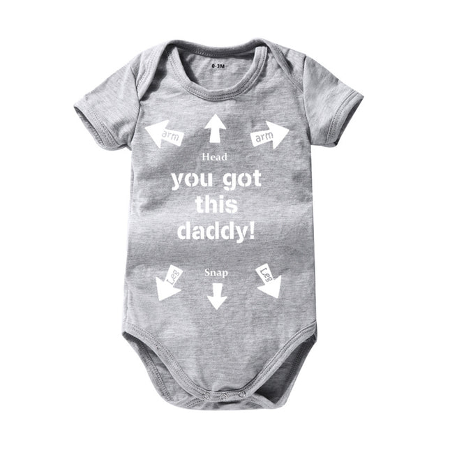 Cotton Baby Siamese Triangle Romper - 0-24 Months