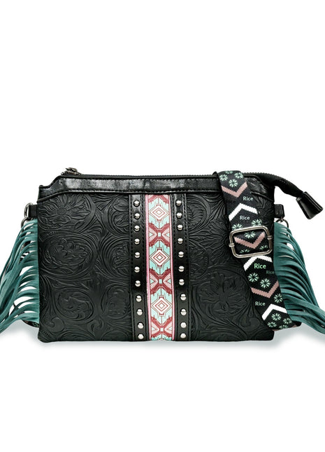 Bohemian Tassel Crossbody PU Leather Handbag