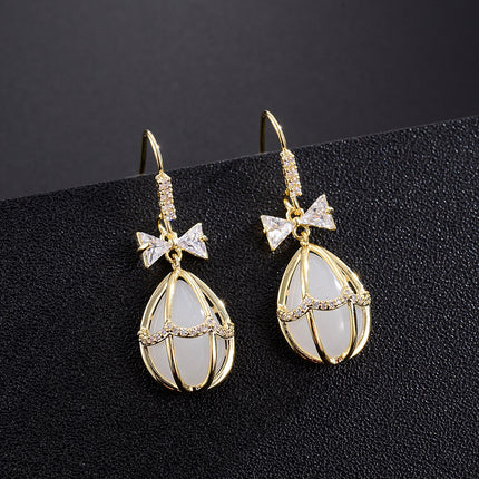 Opal Ballon Stud Earrings