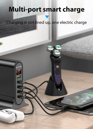 شاحن ذكي بخمسة منافذ USB