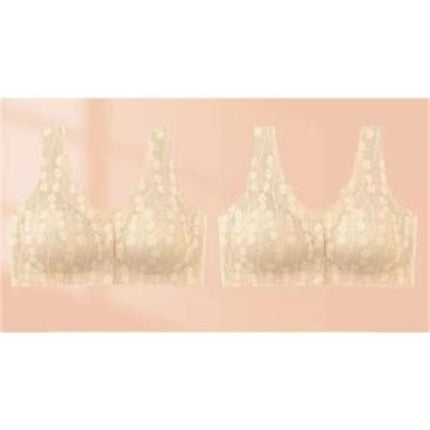 Seamless Front Buckle Underwear Plus Size Bra