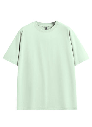5-in-1 outdoor mint green short sleeve T-shirt with quick-drying, cooling comfort, and breathable cotton blend fabric.