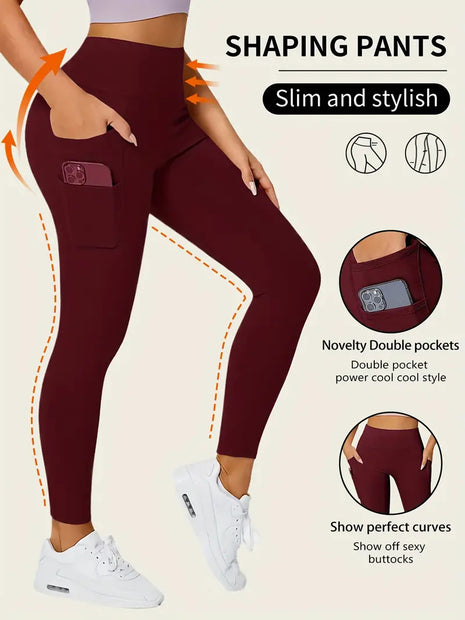 Pantalones deportivos ajustados con dos bolsillos