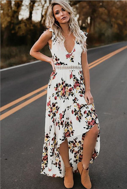 Sleeveless Irregular Dress