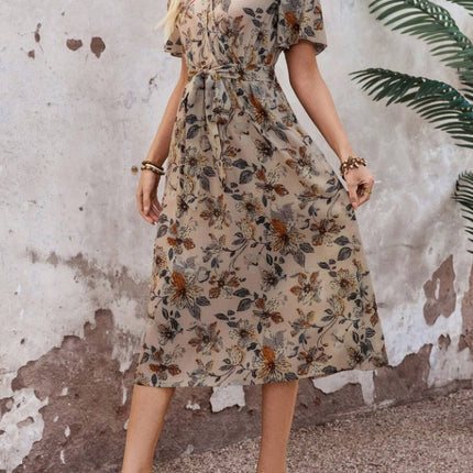 Summer Long Belt A-line Dress