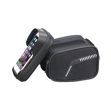 Bicycle Front Beam Phone & Storage Bag – Bicycle Handlebar Saddle Pouch