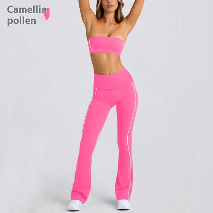 Yoga Clothes Strap Tube Top & Pants Exercise Suit
