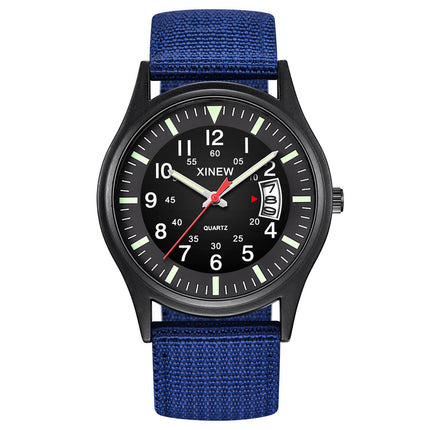 Men's Canvas Nylon Strap Watch