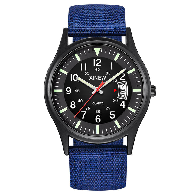 Men's Canvas Nylon Strap Watch