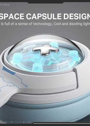 ONIKUMA GT802 Tri-Mode Gaming Headset – RGB Space Capsule Design with 1000mAh Battery