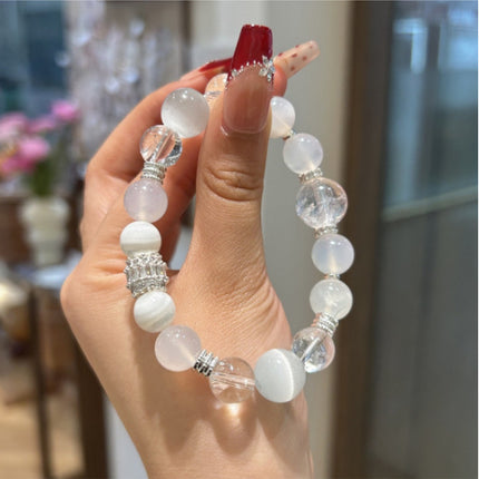 White Agata Crystal Five Elements Bracelet