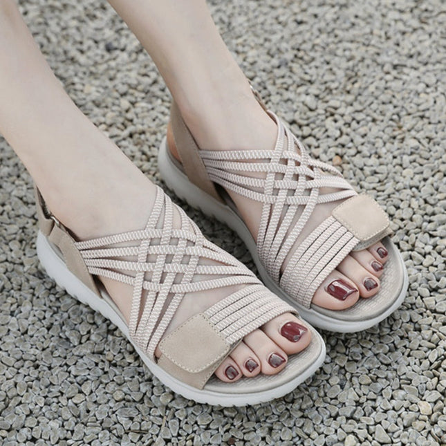 Lightweight Sports Style Comfortable Elastic Plus Size Sandals