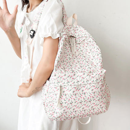 Versatile Casual Flower Backpack