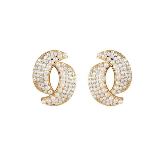 Full Jewelled Stud Earrings