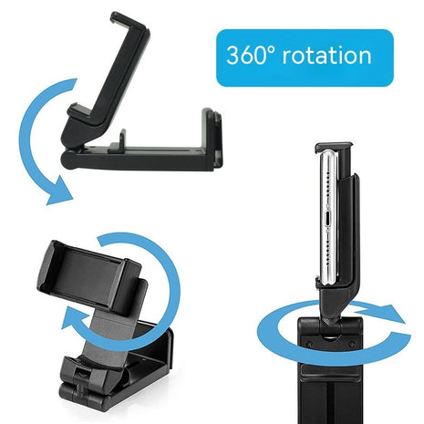 Travel Mobile Phone Holder Foldable 360 Degree Rotation