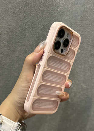 iPhone 11/12/13/14/15 Breathable Heat Dissipation Mesh Case