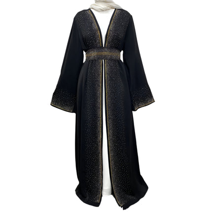 Sparks Lace-up With Pocket Abaya