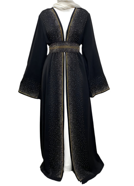 Abaya Sparks con bolsillos y cordones