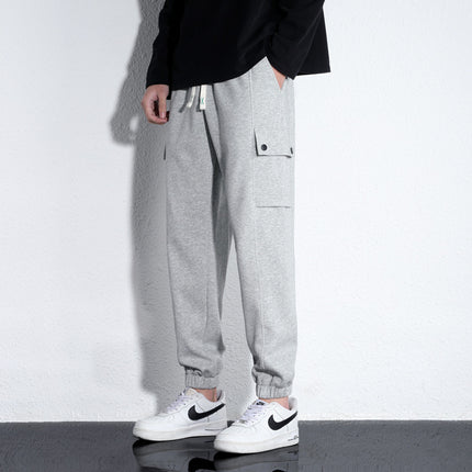 Spring And Autumn Loose Knitted Cotton Trousers