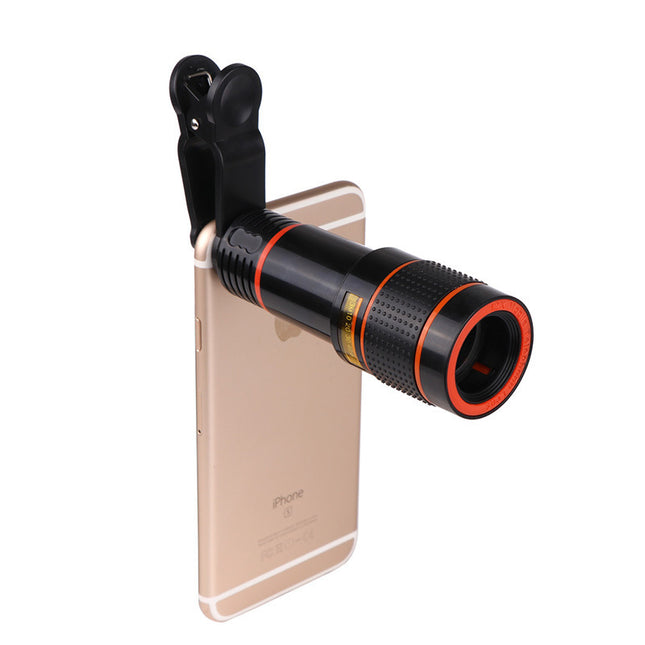 Clip-On Zoom Retractable Telescope Camera Lens for Phone