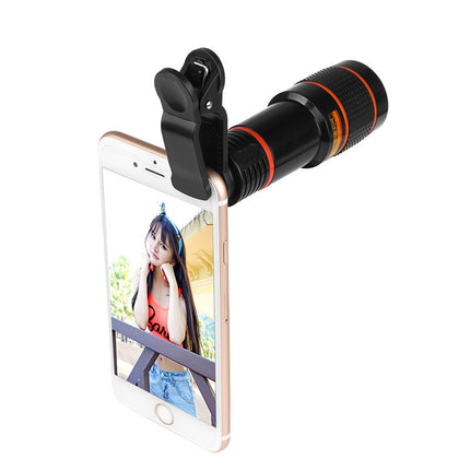Clip-On Zoom Retractable Telescope Camera Lens for Phone