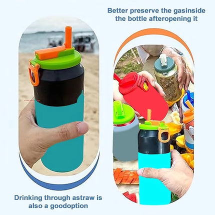 Reusable Soda Can Lid & Straw Cap