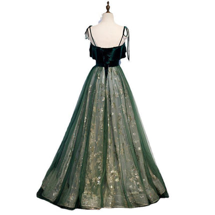 Dark Green Long Banquet Dress