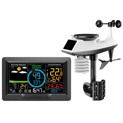 Professional Meteorological Weather station, Temperature, Humidity, Wind Speed, Rainfall & Weather Forecast