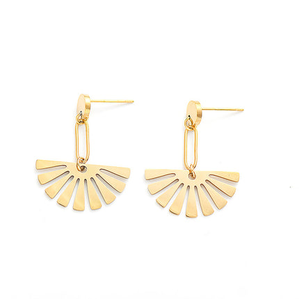 Exquisite Fan-shaped Earrings