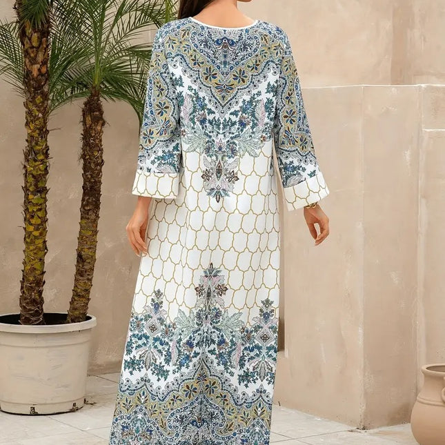 Yahua Floral Long Sleeved Stylish Dress