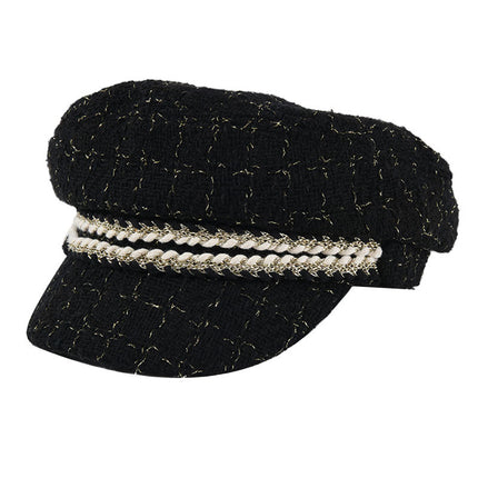 Navy Style Flat Cap