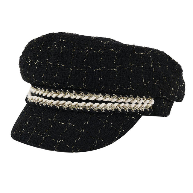 Navy Style Flat Cap