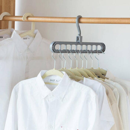Space-Saving 360° Rotating Plastic Clothes Hanger