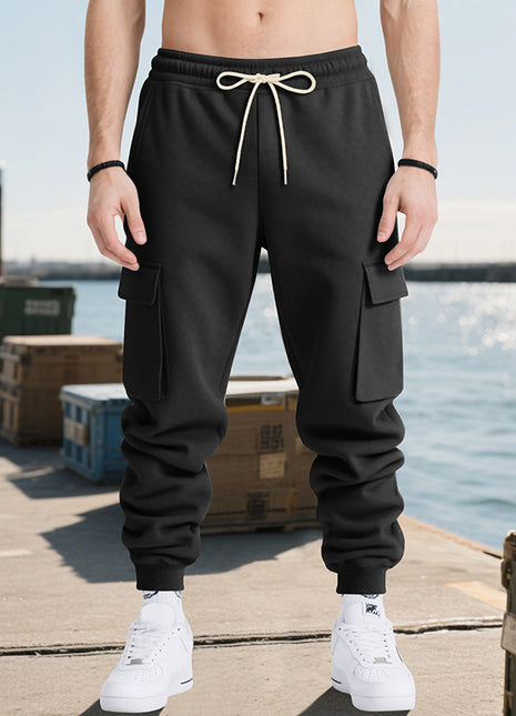 Loose Leisure Sports Men's Multi-pocket Workwear Trousers