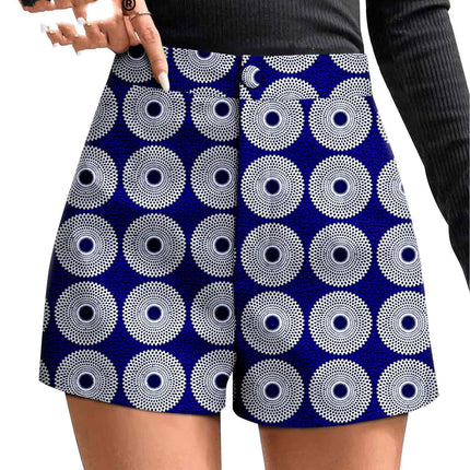 African Duplex Cotton Batik Shorts
