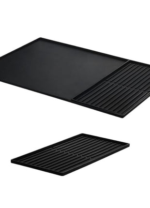 Minimalist Silicone Coffee Machine Mat – Double-Layer Draining Pad & Cup Tray