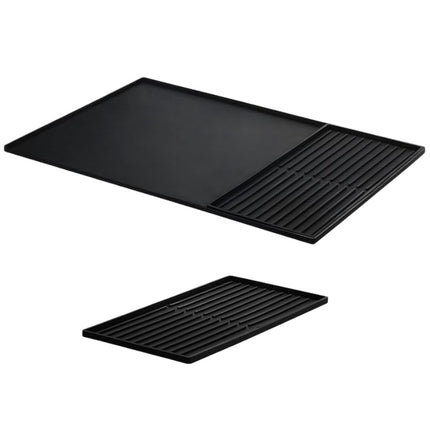 Minimalist Silicone Coffee Machine Mat – Double-Layer Draining Pad & Cup Tray