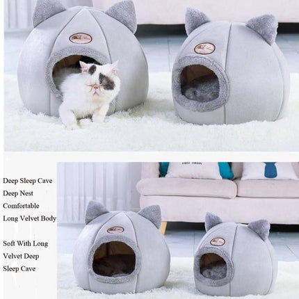 Enclosed Winter Cat Nest