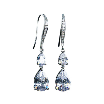 RAKOL Zircon Water Drop Earrings