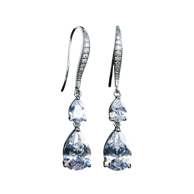 RAKOL Zircon Water Drop Earrings
