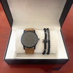 Brown With Black Beads Box