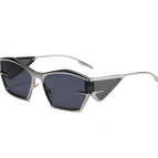 Silver Frame Black Gray Lens