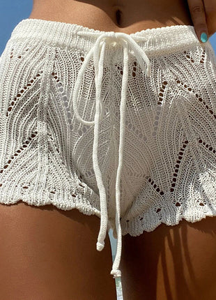 Beach Pants Knitted Hollow-out